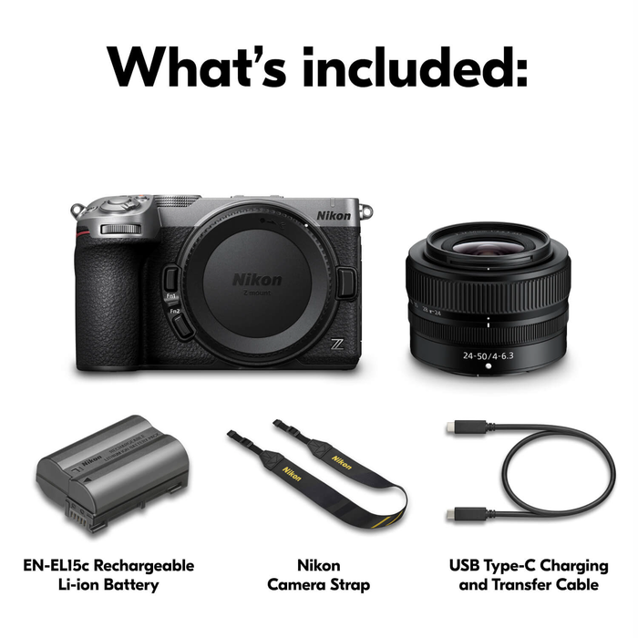 Nikon Z5 IIC Mirrorless Camera with 24-50mm f/4-6.3 Lens - Silver