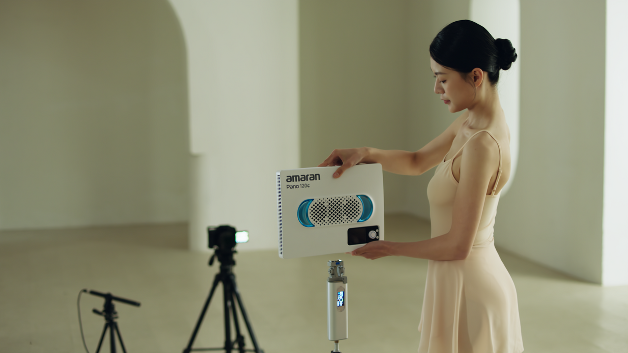 Amaran Pano 120c Light Kit - White — Glazer's Camera Amaran Pano 120c Light Kit - White — Glazer's Camera