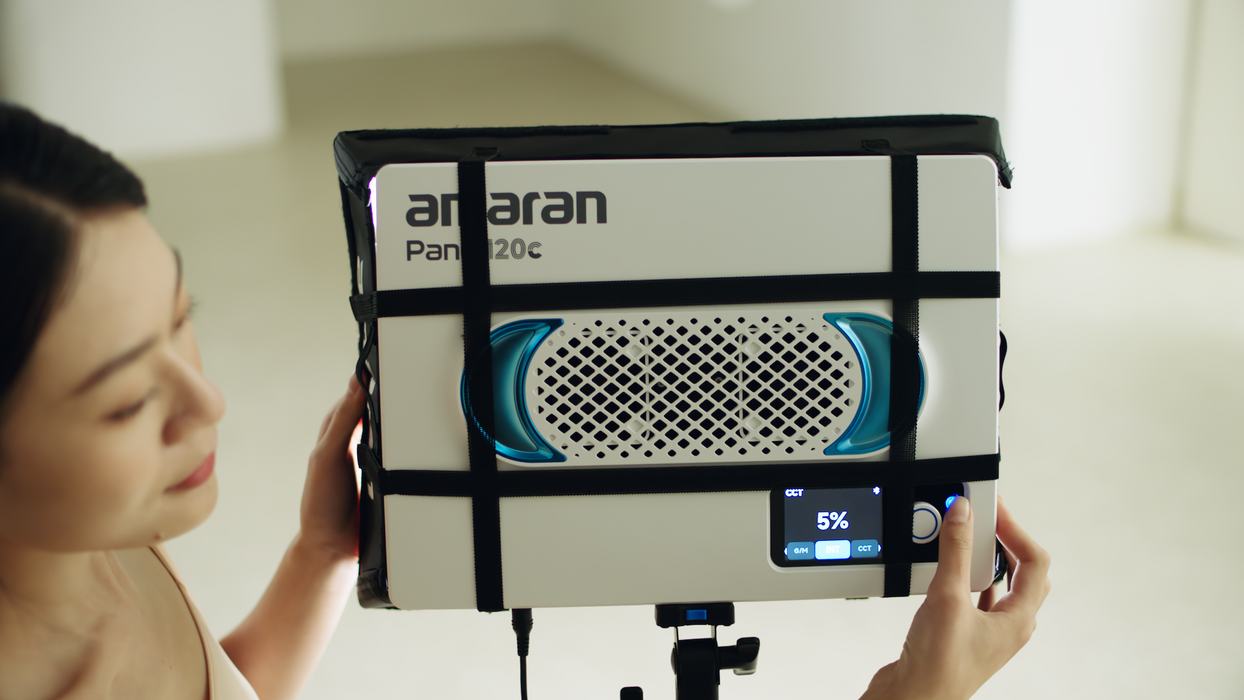 Amaran Pano 120c Light Kit - Charcoal — Glazer's Camera Amaran Pano 120c Light Kit - Charcoal — Glazer's Camera