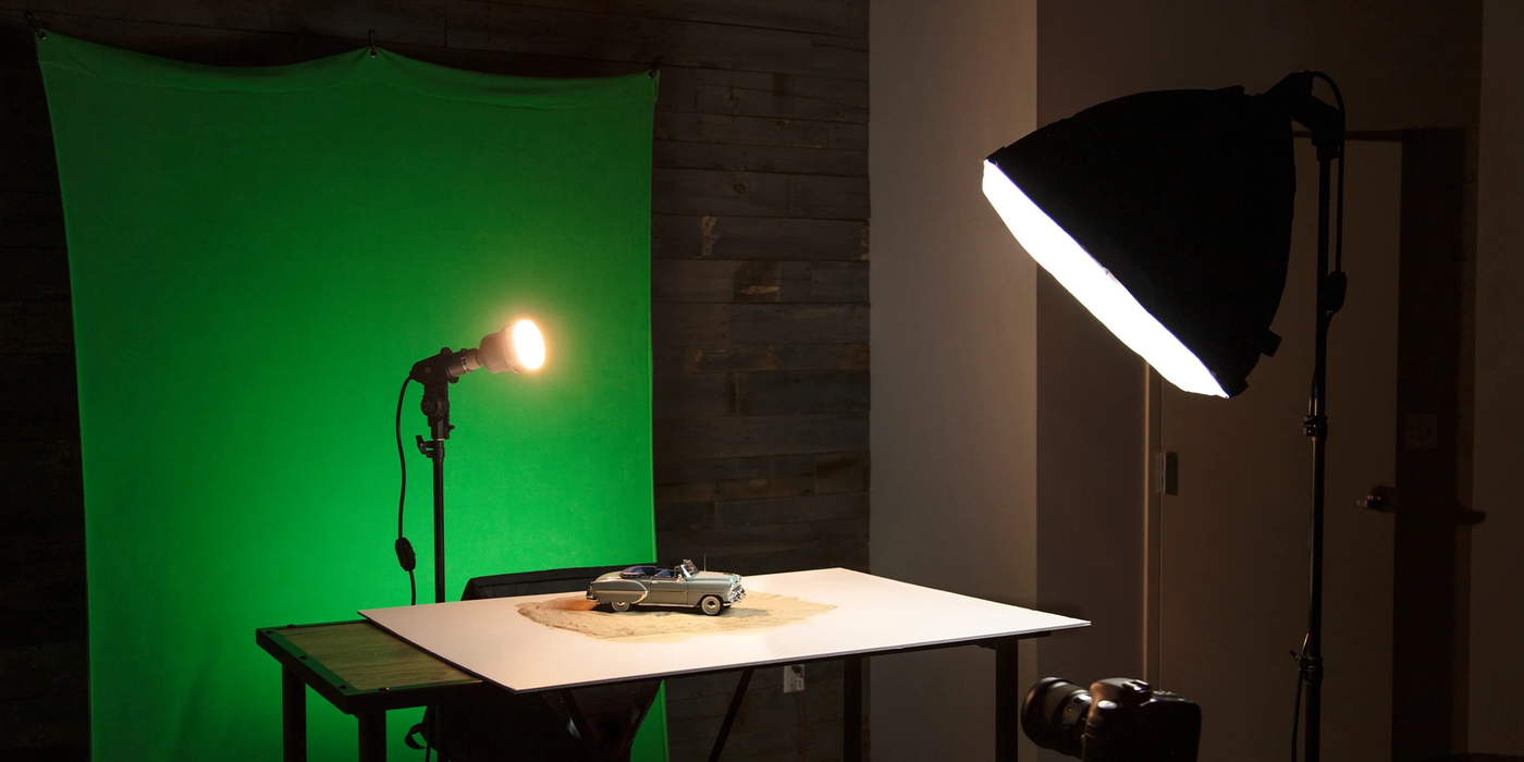 Westcott Wrinkle-Resistant Backdrop, 9' x 10' - Chroma-Key Green Screen
