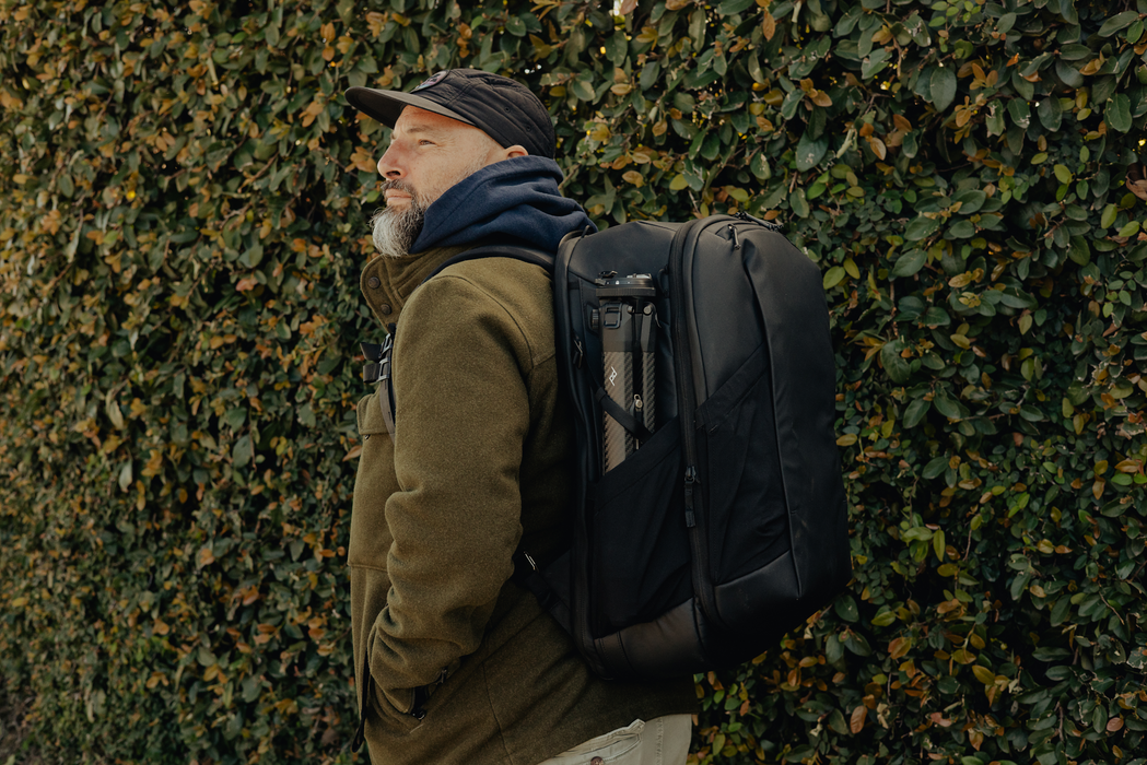 Peak Design Travel 2-in-1 40L Backpack (Base Pack & Attached Daypack) - Black