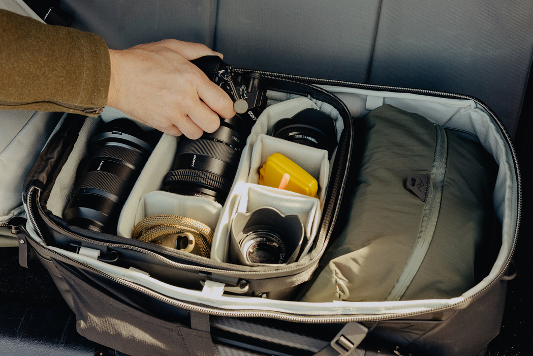 Peak Design Travel 2-in-1 40L Backpack (Base Pack & Attached Daypack) - Black