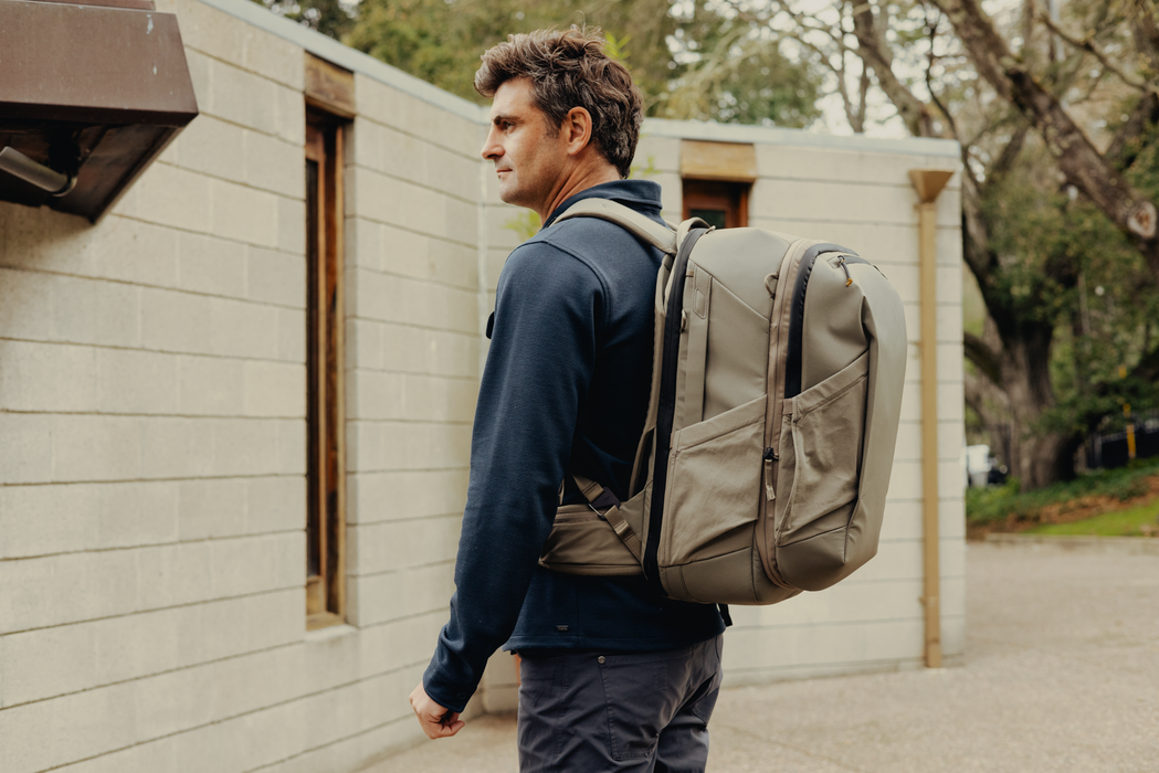 Peak Design Travel 2-in-1 40L Backpack (Base Pack & Attached Daypack) - Stone