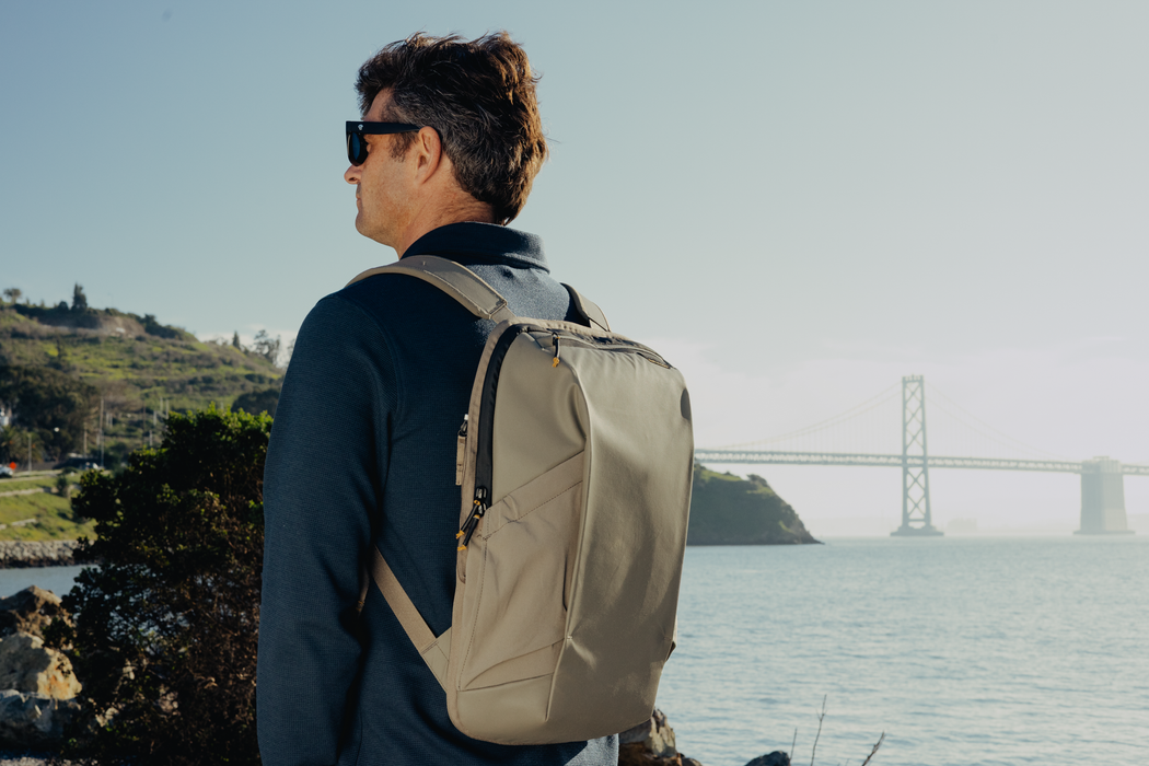 Peak Design Travel 2-in-1 40L Backpack (Base Pack & Attached Daypack) - Stone