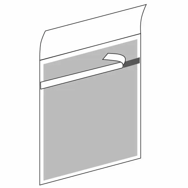 Lineco Self-Sealing Photo/Art Polypropylene Bag with Flap, 24 x 36" - 25 Pack