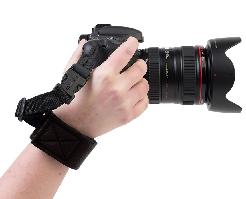 Op/Tech Gotcha Wrist Strap with Uni-Loop Connector, 7-9.5" - Black