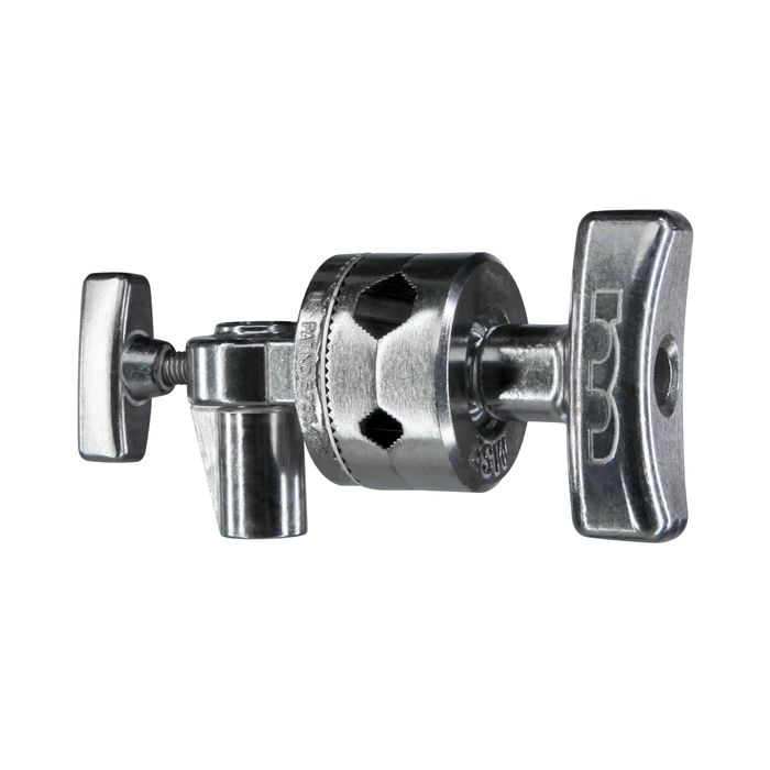 Matthews 40" Double Riser Spring Loaded Folding C-Stand with Grip Head & Arm Chrome