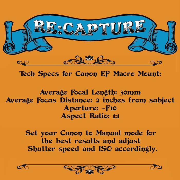 Re:Capture Macro Lens for Canon EF-Mount Cameras