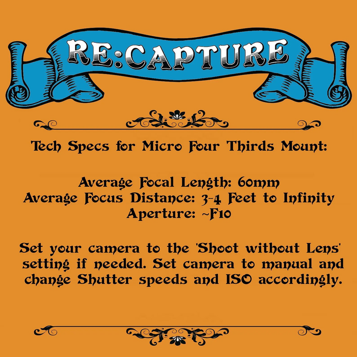 Re:Capture Body Cap Lens for Micro 4/3-Mount Cameras