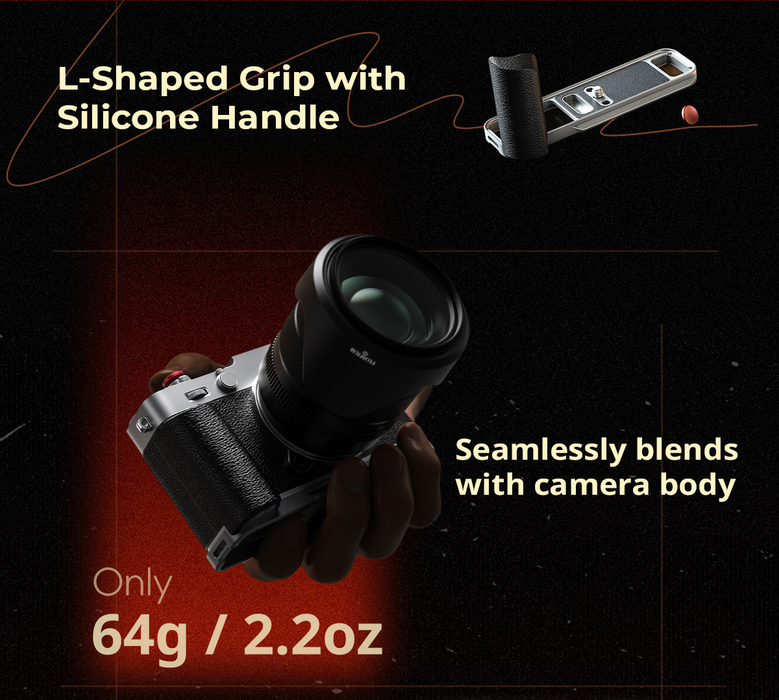 SmallRig L-Shaped Mount Plate with Silicone Handle for Fujifilm X-E5 Black 5448