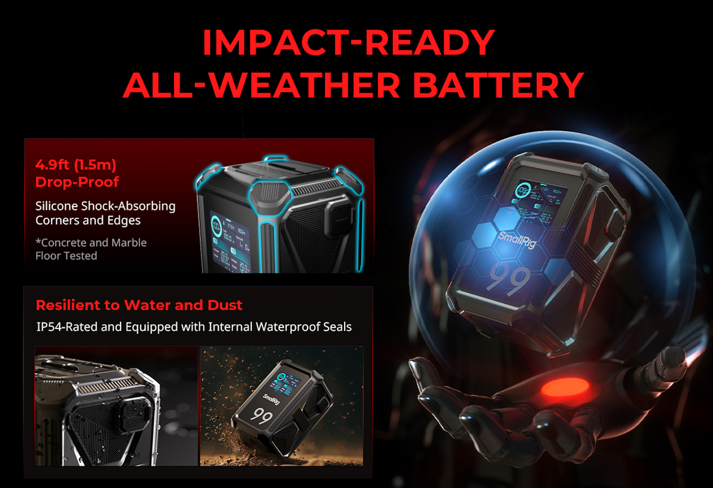 SmallRig x Renan Ozturk X-Touch Smart Triple-Proof V-Mount Battery X99