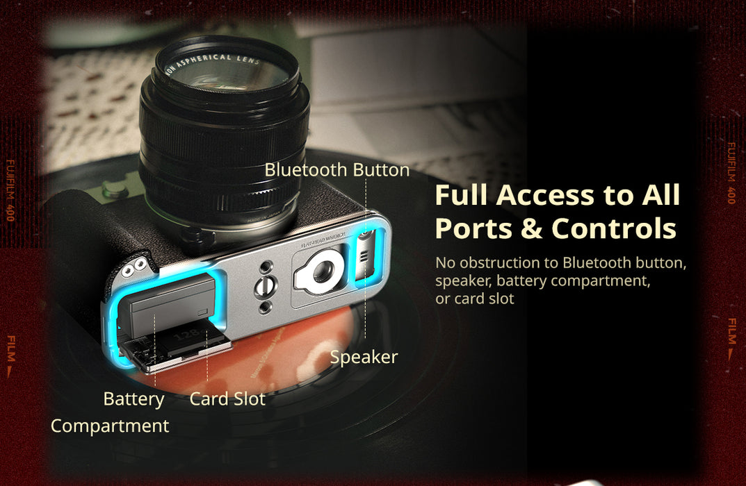 SmallRig L-Shaped Mount Plate with Silicone Handle for Fujifilm X-E5 Black 5448