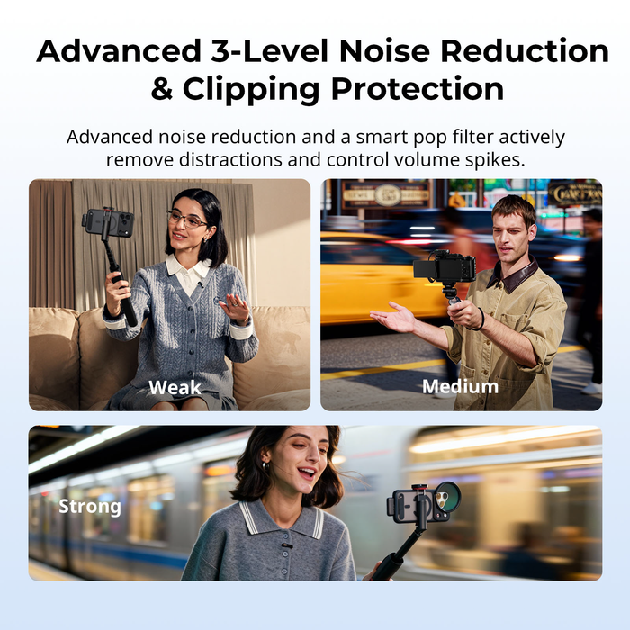 SmallRig S70 Ultra Thin Invisible Wireless Microphone for Phone & Camera (2+2) 5715