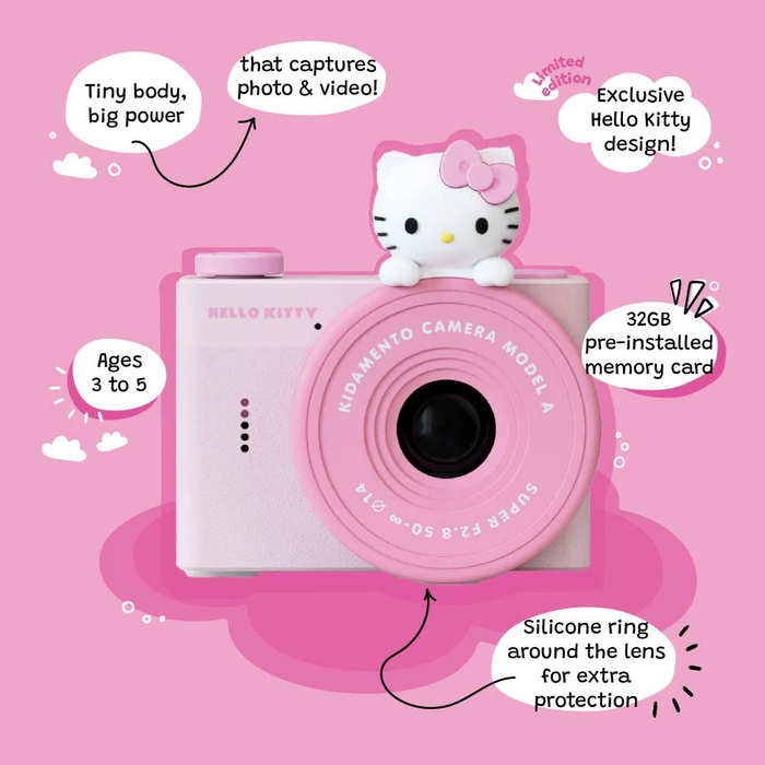 Kidamento Model A Mini Digital Camera for Kids - Hello Kitty