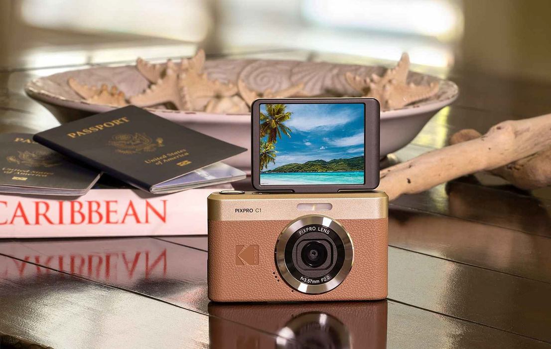 Kodak PIXPRO C1 Compact Digital Camera - Brown