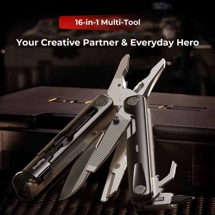 SmallRig Screwdrivers EDC Multi-Tool (16-in-1 Pocket Tool Kit) for Filmmakers & Photographers 5294