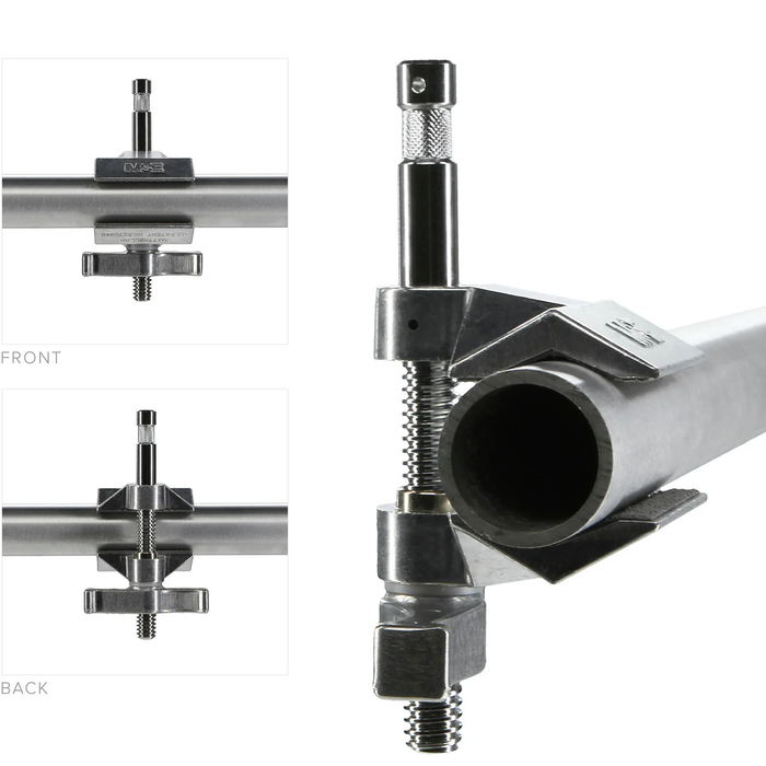 Matthews Matthellini Clamp with 2" Center Jaw with 5/8" Baby Pin Chrome
