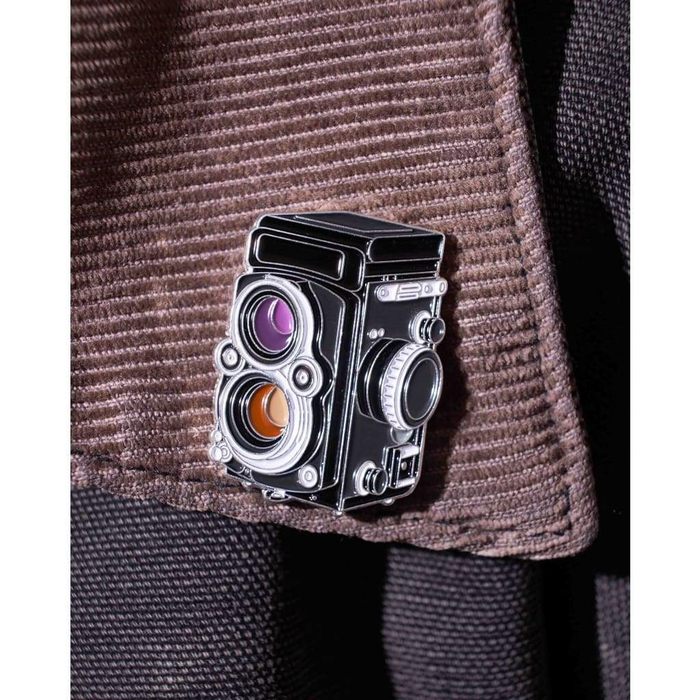 Medium Format Camera #1 Pin Silver
