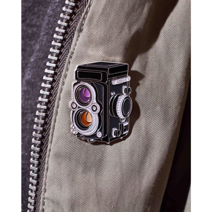 Medium Format Camera #1 Pin Silver
