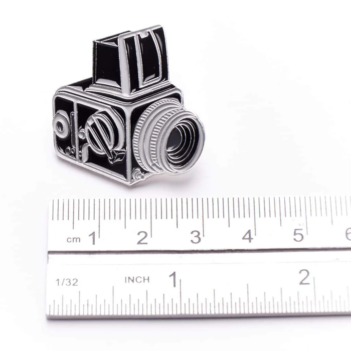Medium Format Camera #2 Pin Silver