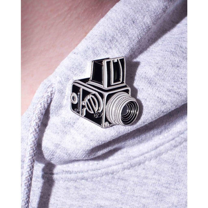 Medium Format Camera #2 Pin Silver