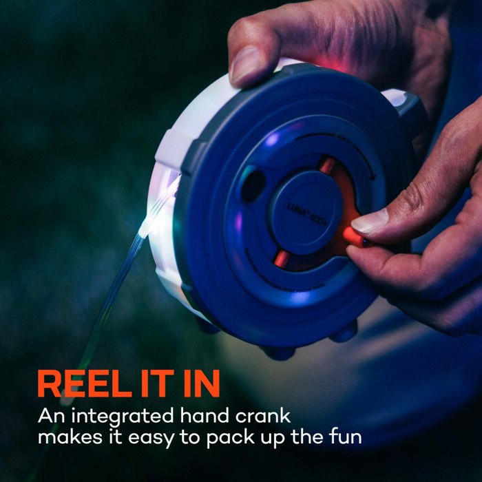 Nebo Luna 400+ Lantern & Retractable Color String Light
