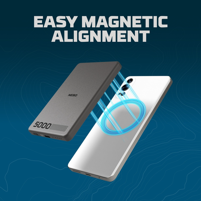 Nebo Ultra-Thin 5K Magnetic Wireless Power Bank