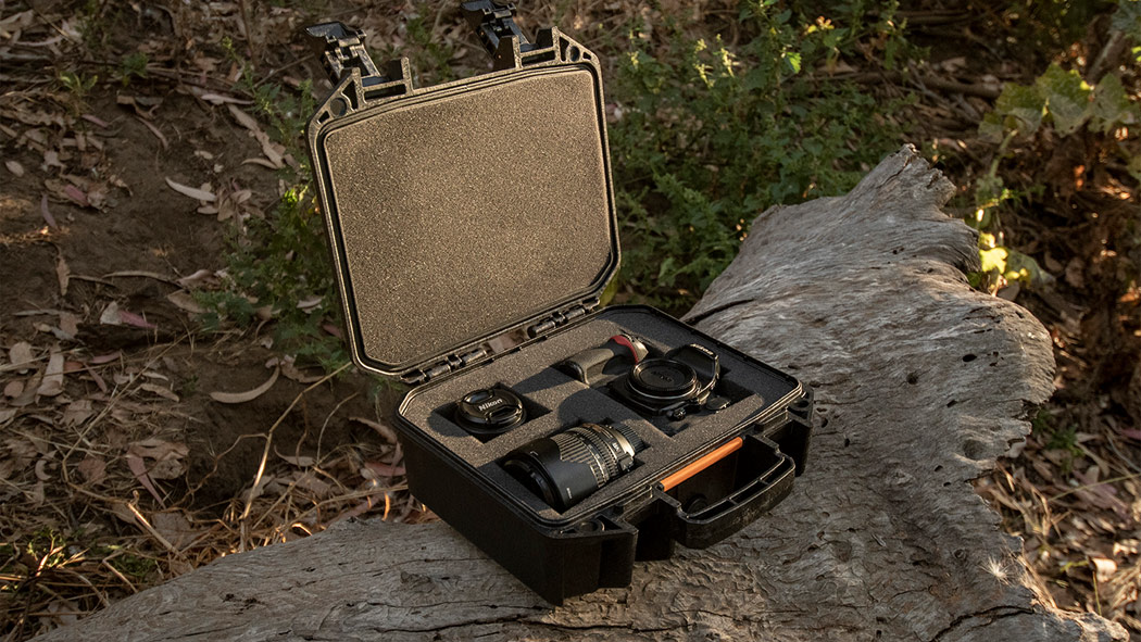 Pelican V100C Vault Equipment Case with Padded Dividers & Lid Foam - Black