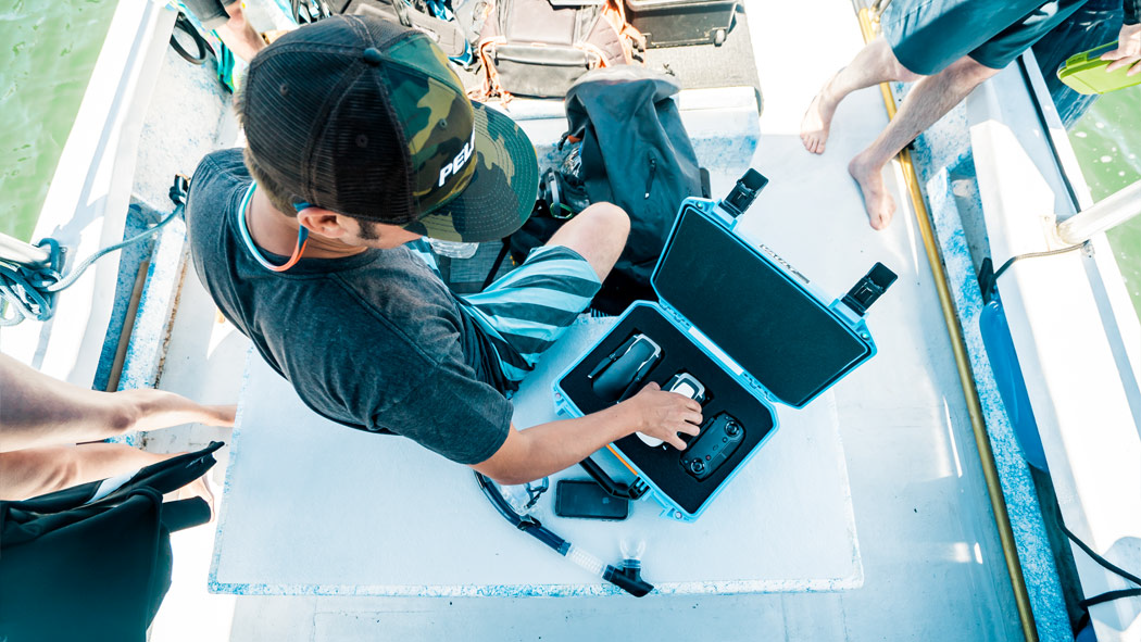 Pelican V100C Vault Equipment Case with Padded Dividers & Lid Foam - Black