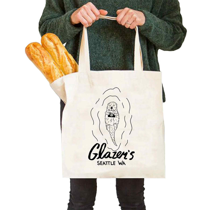 Glazer's Otter Simple Canvas Tote Bag
