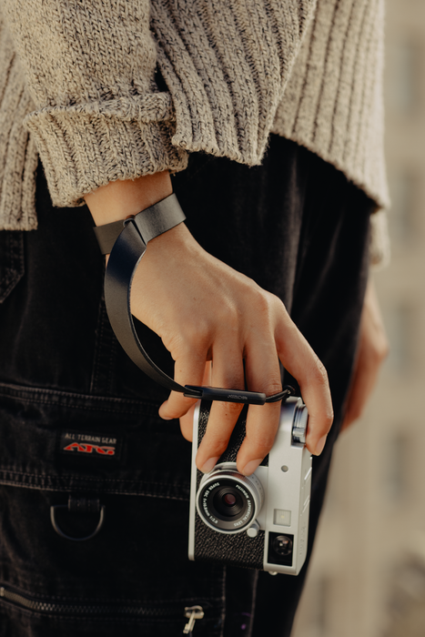 Peak Design Cuff Leather Wrist Camera Strap - Black