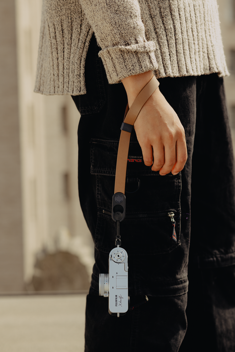 Peak Design Cuff Leather Wrist Camera Strap - Tan