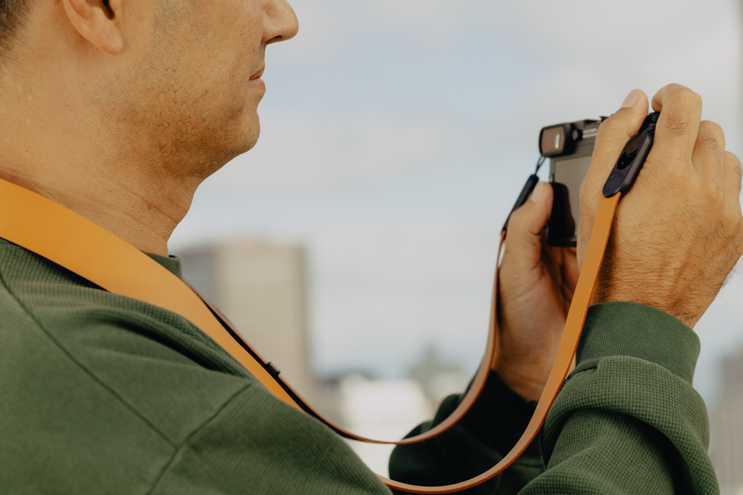 Peak Design Form Leather Long Camera Strap - Amber