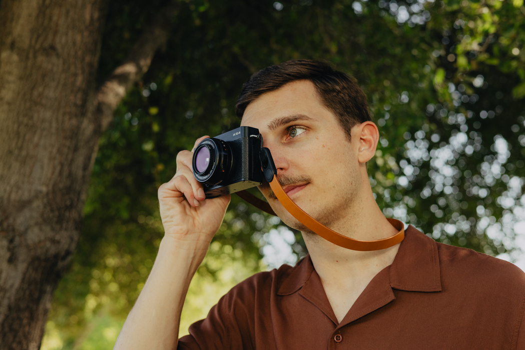 Peak Design Form Leather Neck Camera Strap - Amber