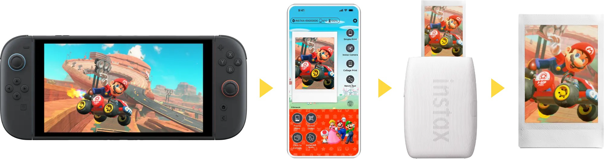 Fujifilm Instax Mini Link 3 Smartphone Printer and "? Block" Design Silicone Case Bundle