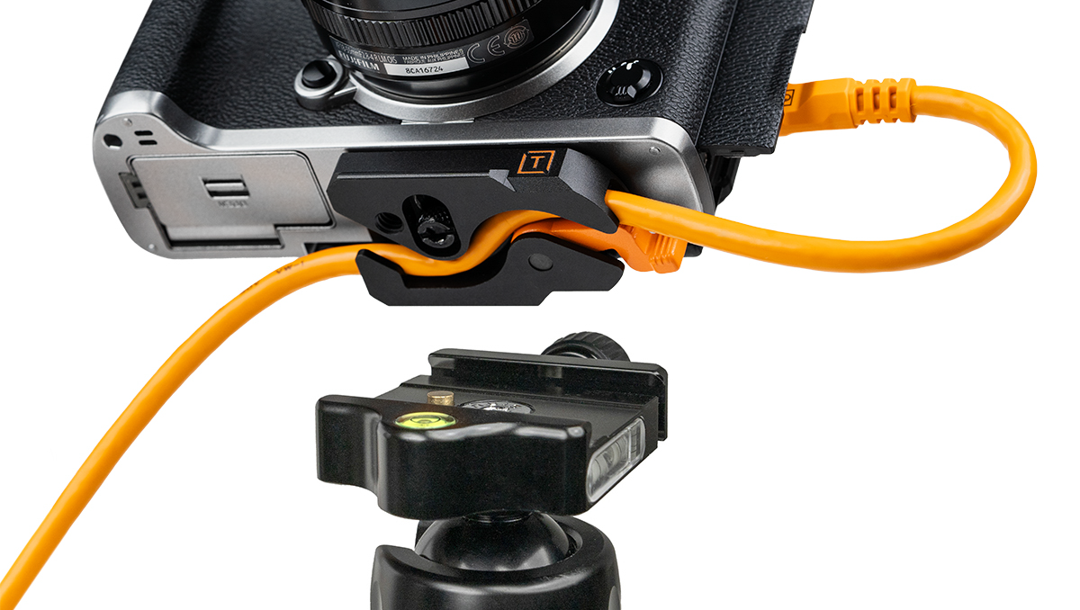 Tether Tools LeverLock & Cable Kit, Optima 10G, Straight to Straight, Cable Ties, 15' - High-Visibility Orange