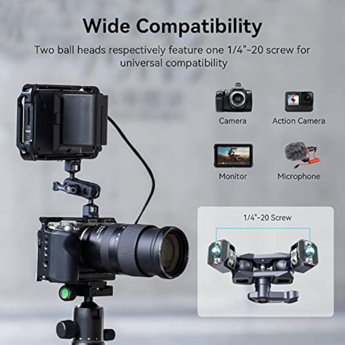 SmallRig Magic Arm with Dual Ball Heads (1/4”-20 Screws) 3873