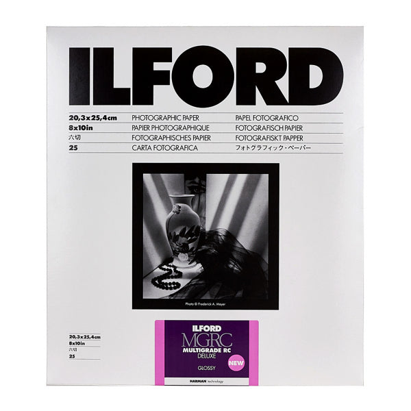 Ilford Multigrade V RC Deluxe Paper, Glossy, 8 x 10" - 25 Sheets