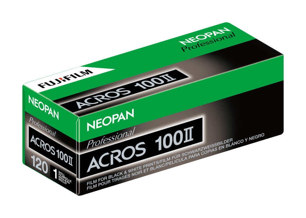 Fujifilm Neopan Acros 100 II  Black & White Negative - 120 Film, Single Roll