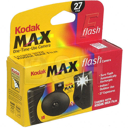 Kodak Flash 35mm One-Time-Use Disposable Camera ISO 800 - 27 Exposures