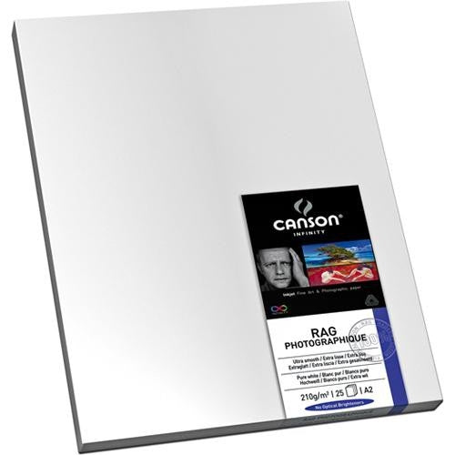 Canson Infinity Rag Photographique Paper, 210 gsm, 17 x 22" - 25 Sheets