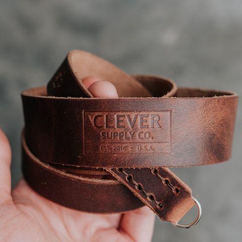 Clever Supply Traditional Camera Strap, 40" - Chestnut