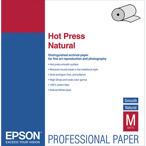 Epson Hot Press Natural, 24" x 50' - Roll