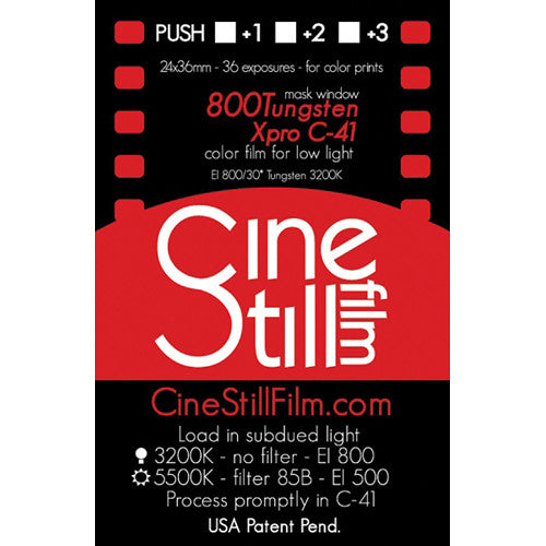 CineStill 800 Tungsten Color Negative - 35mm Film, 36 Exposures, Single Roll