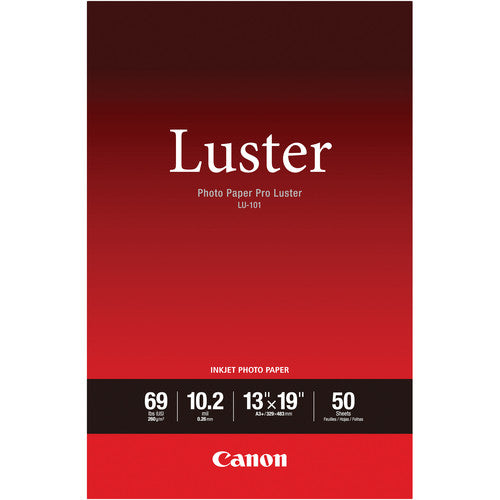 Canon Pro Luster 13" x 19" 50 Sheets Photo Paper LU-101