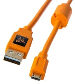 Tether Tools TetherPro USB 2.0 A Male to Micro-B 5 Pin Cable CU5430ORG