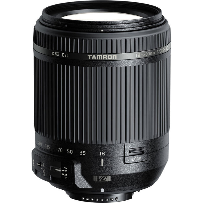 Tamron 18-200mm f/3.5-6.3 Di II VC Lens - Nikon F Mount
