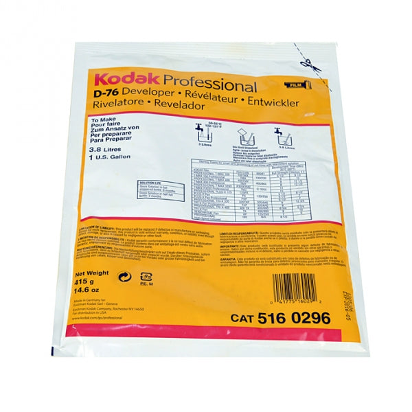 Kodak Professional D-76 Film Developer (To Make 1 gal, 2019 Version)