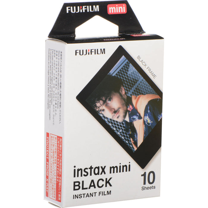 Fujifilm Instax Mini Instant Film - Black Frame, 10 Exposures