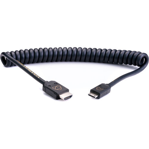 Atomos AtomFLEX HDMI (Type-A) Male to Mini-HDMI (Type-C) Male Coiled Cable (16 to 32")